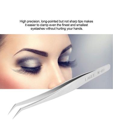 SunshineFace Stainless Steel Eyelash Extension Tweezers N-01 | Precision Tool for Perfect False Lashes | International Shipping Available - Buy Online on GoSupps.com