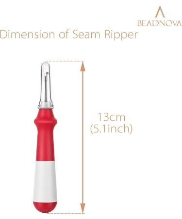 Beadnova Seam Ripper 2pcs Thread Cutter & Stitch Remover Set for Clothes Crafting - Embroidery Tool and Tag Remover - Buy Online on GoSupps.com