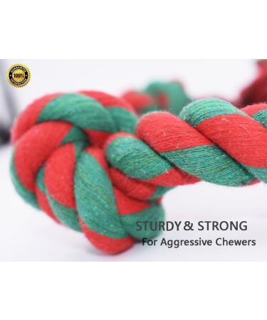 RIO Direct Dog Rope Toys Durable Dog Rope Chew Toys Set for Aggressive Chewers Interactive Cotton Rope - Avoid Boredom and Anxiety - Best Gift for Medium to Large Breeds (4Pack) Mixed-colour - Buy Online on GoSupps.com