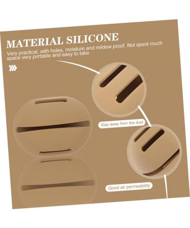 minkissy 3 Sets Powder Puff Storage Box Cosmetic Bags for Women Silicone Makeup Brush Covers Silicone Cosmetic Bag Portable Mini Cosmetic Supplies Soft Miss Makeup Tools Silica Gel - Buy Online on GoSupps.com