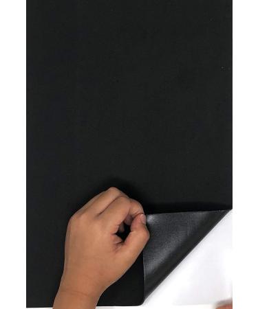 Allgala 20 Pack Self-Adhesive EVA Foam Paper 8x12 Inch Sheets-Black-CF85410 Black Foam-Adhesive