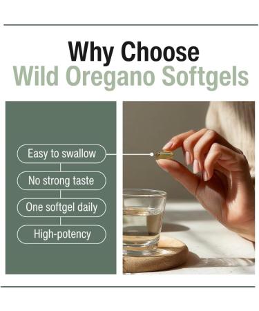 Vegan Wild Oregano Oil Capsules Organic 86-90% Carvacrol - 10000 mg Oil of Oregano per Softgel - Immune and Digestive Support Natural Antioxidant Vegan Non GMO 120 Capsules 120 Count (Pack of 1) - Buy Online on GoSupps.com