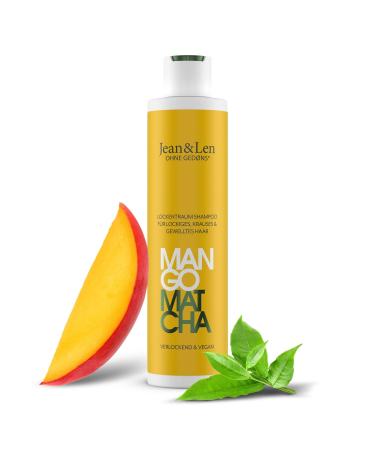Jean & Len Lockentraum Shampoo Mango & Matcha, tames unruly and frizzy hair, paraben & silicone free, vegan, 300ml