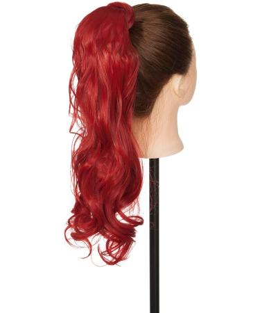 24 Long Dark Red Curly Wavy Wrap Around Ponytail Extension for Women - Buy Online on GoSupps.com