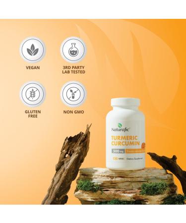 Turmeric Curcumin with Piperine Capsules - 500mg per Capsule,120 Count - Supplement with Black Pepper for Enhanced Absorption Non-GMO, Gluten-Free - Buy Online on GoSupps.com