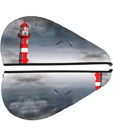 3D Lighthouse Microfiber Hair Towel - Soft Super Absorbent Coral Velvet Wrap for Long Curly & Thick Hair - Quick Dry Comfort for Women - Buy Online on GoSupps.com