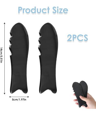 2-Piece Gua Sha Set - Natural Harz Face Massager for Eye Swelling & Skin Tightening | Gua Sha Treatment Tool & Anti-Fold Gift for Skincare - Buy Online on GoSupps.com
