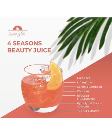 Luxe Slim 4 SEASONS Beauty Juice 21g x 10 Sachets 10 Count (Pack of 1) - Buy Online on GoSupps.com