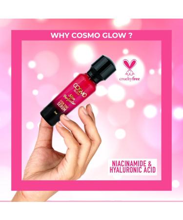 Cosmo Glow Skin Care Even Tone Serum 35ml/1.18 fl.oz, Niacinamide & Hyaluronic Acid, Moisturizing, Smoothing, Skin Perfector, Non Greasy Formula, Skin Treatment, Face & Body Care, All Skin Types - Buy Online on GoSupps.com