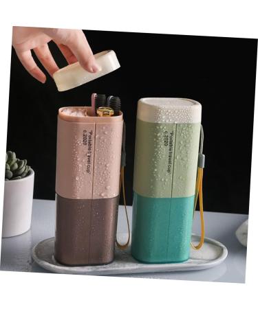 Beavorty 3-Piece Portable Toothbrush Storage Box & Toothpaste Case - Travel-Friendly Toothbrush Cups for Easy Organization - Buy Online on GoSupps.com