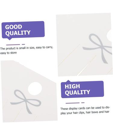Beaupretty Chain hairpin card hair clips for bows hair barrette display ornament display stand blank cards hair jewlery Paper Cardboard for Hair Accessories sweater chain kraft paper Paper - Buy Online on GoSupps.com