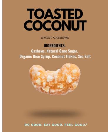Toasted Coconut Cashews - Vegan & Gluten-Free Nut Snack | Karma Nuts 8oz Jar - Buy Online on GoSupps.com