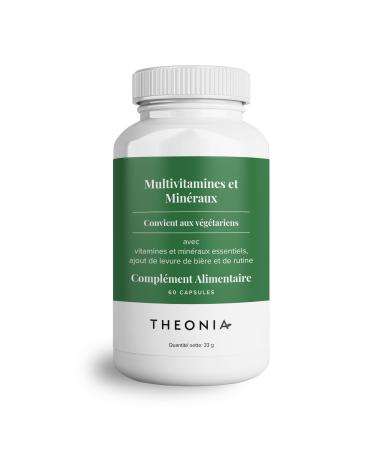Theonia Multivitamin with 13 Essential Ingredients - Strengthens Immune System Prevents Vitamin Deficiencies and Boosts Energy Levels - For Men & Women - 60 Capsules