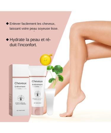 Facial Hair Removal Cream | 120 ml Nourishing Cream with Spatula Depilatory Areas For Women Face Facial Arms Armpits Bikini Legs Area Care - Buy Online on GoSupps.com