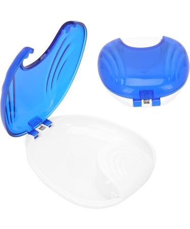 Orthodontic Retainer Case & Fake Tooth Cover - Travel Storage Box for Men (Blue) | International Shipping Available - Buy Online on GoSupps.com