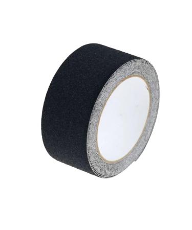 Hazard Tape Anti Slip Tape Stair Floor Strong Grip Black Yellow Safe Walking Non Slip Matte Tapes(Black)