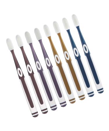 Hapinary 8 pieces nano toothbrush compact toothbrushes for adult medium toothbrush travel toothbrushes for adults ergonomic toothbrushes for adults medium bristles