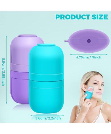 AURUZA 2PCS Ice Roller Mold for Face - Facial Ice Roller for Puffiness Relief and Skin Care - Shrink Pores and Enhance Beauty - Buy Online on GoSupps.com