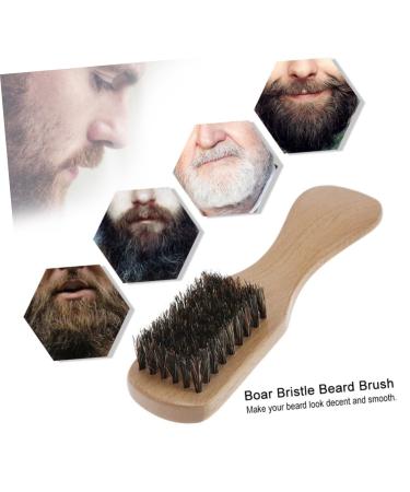 Premium Beard Brush for Men - Wooden Styling Tool for Beard Care & Mustache Grooming - Buy Online on GoSupps.com