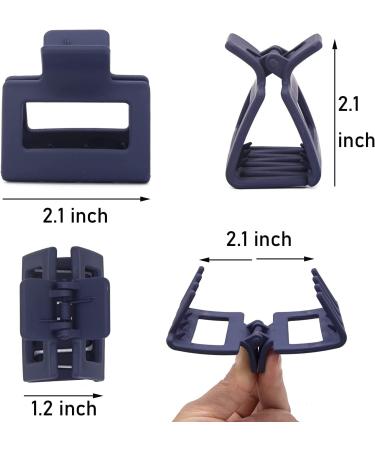 4 Pack Hair Clips for Women 2.1" Large Claw Clip Strong Hold Hair Clips for Thick & Thin Hair Non Slip Hair Clips for Styling Fashion Matte Hair Accessories 4 Different Color - Buy Online on GoSupps.com