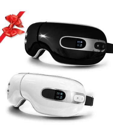 Eye Massager with Heat and Cooling Relax Eye Strain Dry Eyes Music Heated Eye Massager Reduce Dark Circles Eye Bags and Puffiness Eye Mask Massager Improve Sleeping Best Gifts