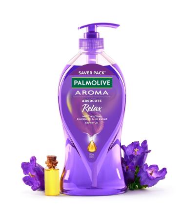 Palm.olive Iris Flower & Ylang Ylang Essential Oil Aroma Absolute Relax Body Wash I Moisturizing | Soft & Youthful skin I No paraben & silicone pH balanced Body Wash 750ml