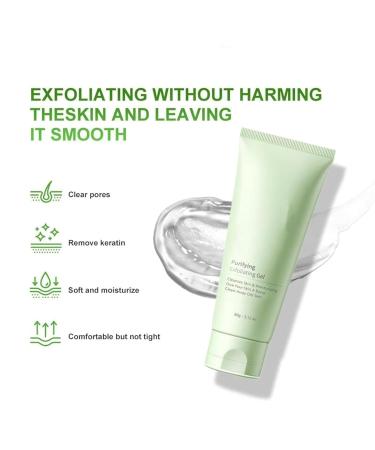 Purifying Exfoliating Gel Exfoliating Gel Purifying Exfoliating Gel Moisturizing Cleanses Skin Give Deep Cleansing Face and Body Exfoliating Scrub Gel (1PCS) - Buy Online on GoSupps.com