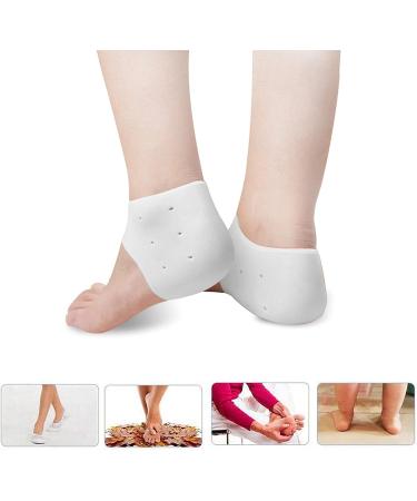 Buy Moisturizing Gel Heel Socks - Silicone Elastic Sleeves for Dry Cracked Heels | Foot Care Solution - Buy Online on GoSupps.com