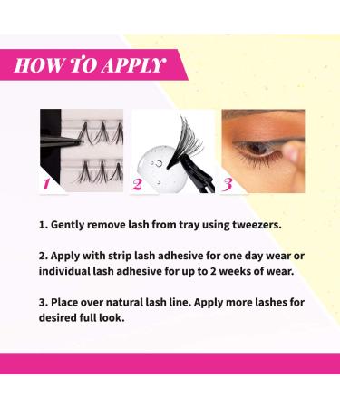 Andrea Knot-Free Naturals Individual False Lashes Medium - Black 4 Pack | Easy to Apply False Lashes - Buy Online on GoSupps.com