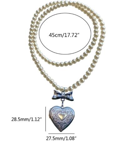Oralgos Vintage Heart Loop Necklace - Fashionable Collarbone Chain & Pearl Choker | Statement Jewelry for Every Occasion - Buy Online on GoSupps.com