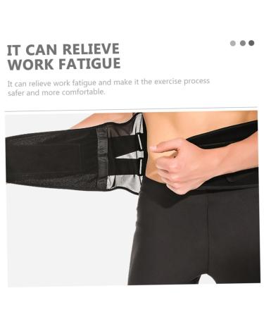 Buy Protection Sports Back Support Brace for Home Fitness - Breathable Nylon Support for Men & Women - 110x22CM - Black - Buy Online on GoSupps.com