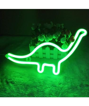 Shop Unique Green LED Dinosaur Neon Light Perfect for Christmas Birthdays & Kids' Rooms | Art Deco Wall Decoration - Buy Online on GoSupps.com