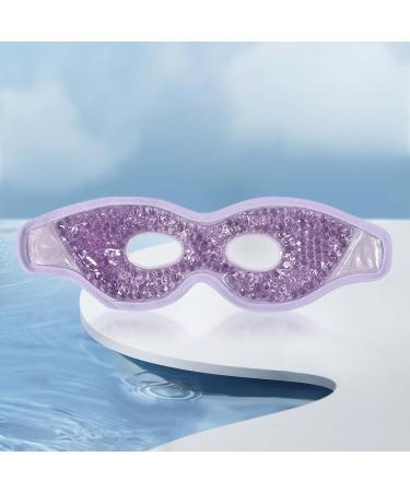 Amagogo Gel Eye Mask - Hot & Cold Cooling Eye Pads for Sleeping | Reusable Violet Gel Pearl Eye Mask - Buy Online on GoSupps.com