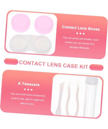 Partykindom Contact Lens Container - Glitter Lens Organizer & Suction Cup Storage Box - Perfect for International Shipping - Buy Online on GoSupps.com