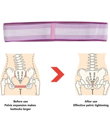 140CM Sacroiliac SI Joint Hip Belt Sciatica Pain Relief Brace for Men and Women (Purple) - Buy Online on GoSupps.com