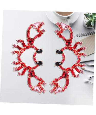 Zerodeko 2 Pairs Earrings for Women Orrous 925 Sterling Silver Earrings Women Jewelry Earrings Christmas Earrings Womens Earrings Post Earrings for Women Crystal Pendants Personality Miss - Buy Online on GoSupps.com