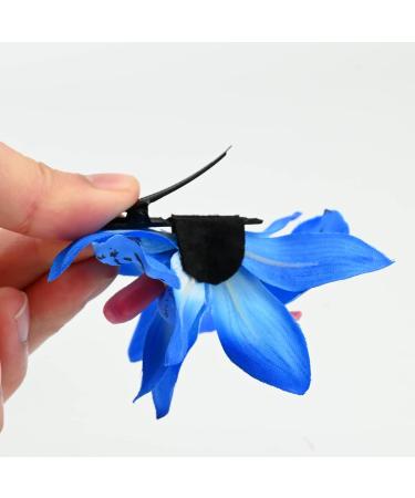 Bohemian Flower Hair Clip Multicolor Double Orchid Hawaiian Tropic Flower Hairpins for Women Girls Flower Hair Accessories Orchid Clips for Hawaiian Luau Beach Wedding Birthday Party (9 Colors) - Buy Online on GoSupps.com