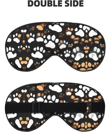 Dog Paw Print Print Unisex Sleeping Eye Mask Soft Comfortable Light-Blocking Eye Mask - Buy Online on GoSupps.com