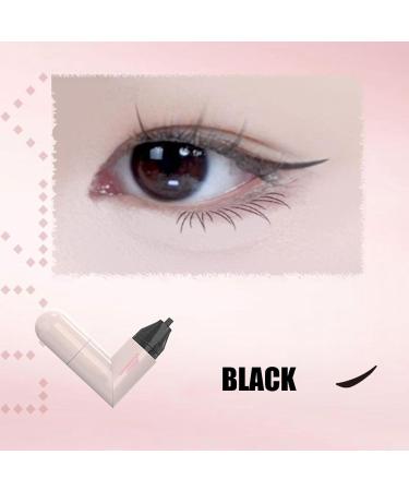 Waterproof Eyeliner Stamp Eyeliner Pad Black Double Tip Makeup Pad Double Tip Eyeliner for Women Smudgeproof Sweat Waterproof Perfect Cat Eye Appearance - Buy Online on GoSupps.com