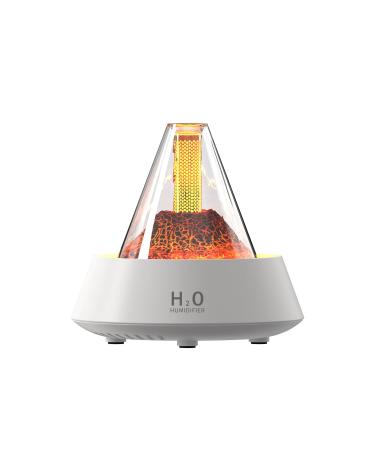 Small Essential Oil Diffuser 7 Colors Changing Diffuser Humidifier Cool Mist Humidifier for Single Room Bedroom Office with Quiet Operation Auto-Off Protection 280mL (White)