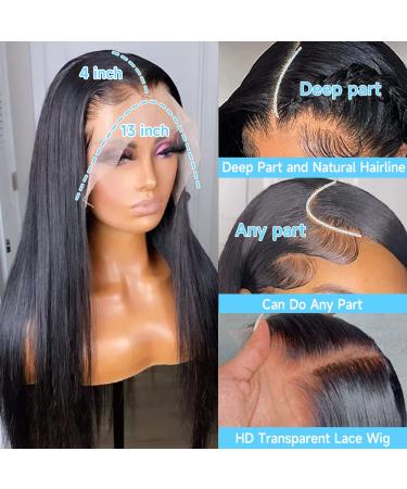 26 Inch HD Lace Frontal Wig | Pre Plucked | Bleached Knots | 150% Density | Natural Color | Human Hair for Black Women - Buy Online on GoSupps.com