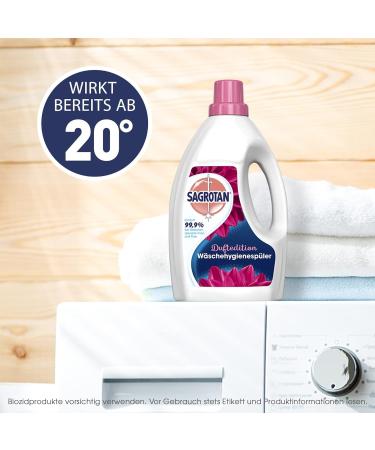 Sagrotan Laundry Hygiene Budding Disinfectant - 4 x 1.5L for Hygienically Clean & Fresh Laundry - International Shipping - Buy Online on GoSupps.com