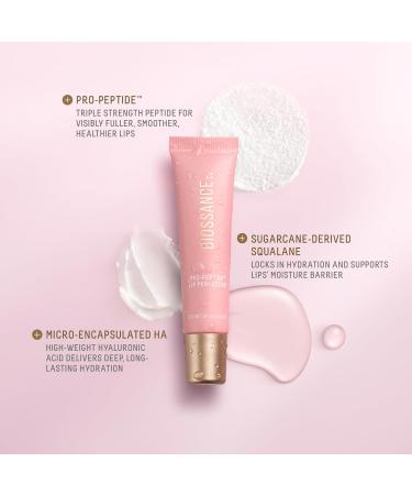 Biossance Pro-Peptide Lip Perfector Triple-Treat Vegan Lip Balm Deeply Hydrating with Pro-Peptides & Hyaluronic Acid Enhances Natural Lip Color Silky Glossy Finish in Blush Quartz Pink - Buy Online on GoSupps.com