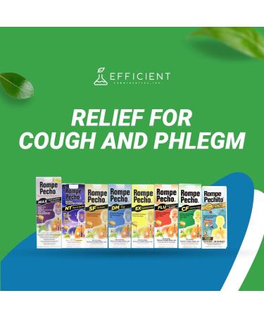 ROMPE PECHO Night Time (NT) Cold & Flu Relief Herbal Liquid Medicine for Nighttime Use with Honey and Eucalyptus Alcohol-Free 6 fl oz - Buy Online on GoSupps.com