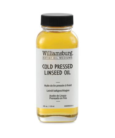 Williamsburg Cold Pressed Linseed Oil Medium: 4 oz. Bottle