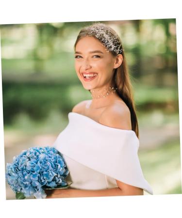 Didiseaon Braided Pearl Hair Comb Wedding Hair Clips Rhinestone Hair Clip Hair Clip for Wedding Bridal Headpiece Crystal Hair Accessories Headwear Abs White Dress Bride Hair up - Buy Online on GoSupps.com