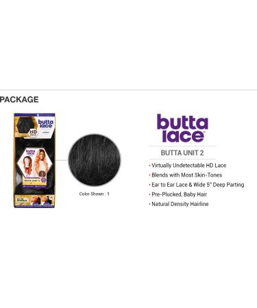 Sensationnel Butta Lace Front Wig - Natural Pre-Plucked HD Transparent Lace 5 Inch Deep Part - BUTTA Unit 2 (1B) - Buy Online on GoSupps.com