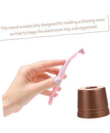 Magiclulu Portable Aluminum Shaving Stand - Compact Razor & Toothbrush Holder for Men | Simple & Stylish Bathroom Organizer - Buy Online on GoSupps.com
