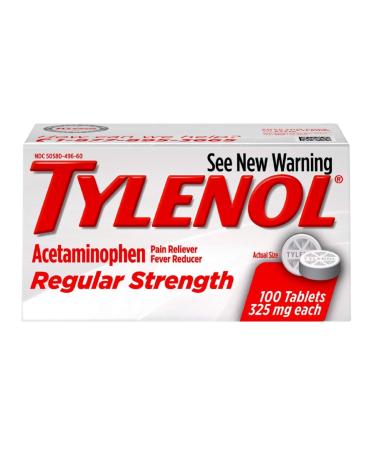 TYLENOL TABS REG/STR 100 6-Pack