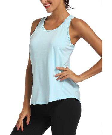 HLXFHB Women's Workout Tank Top - Sky Blue, S - Buy Online on GoSupps.com